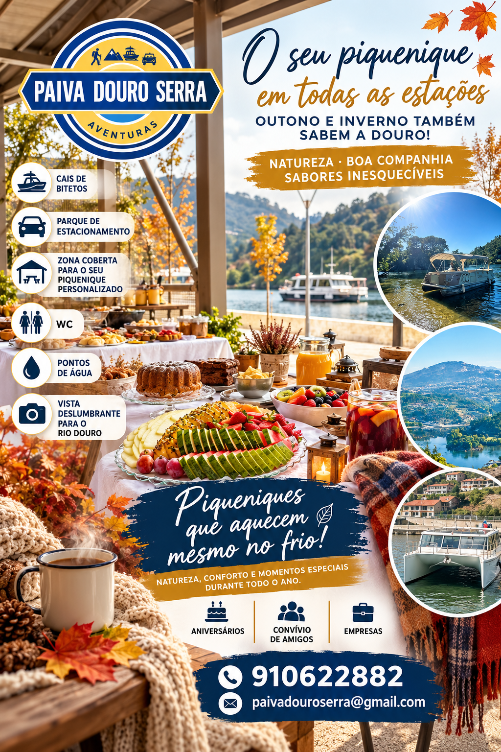 Passeio de barco e piquenique personalizado